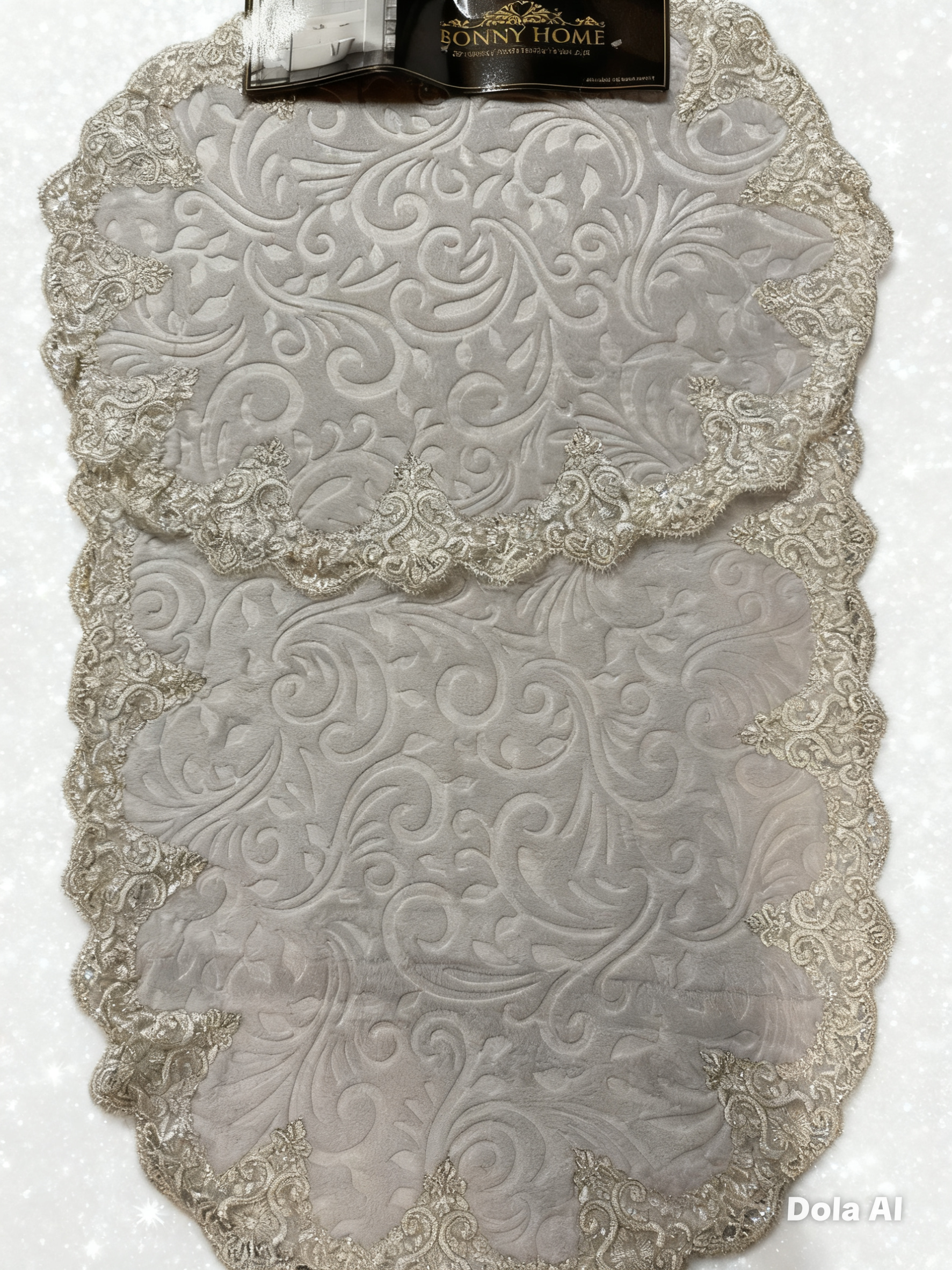 Silver Grey Mats with Guest Towels